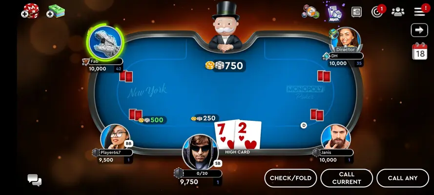 Monopoly Poker android App screenshot 1