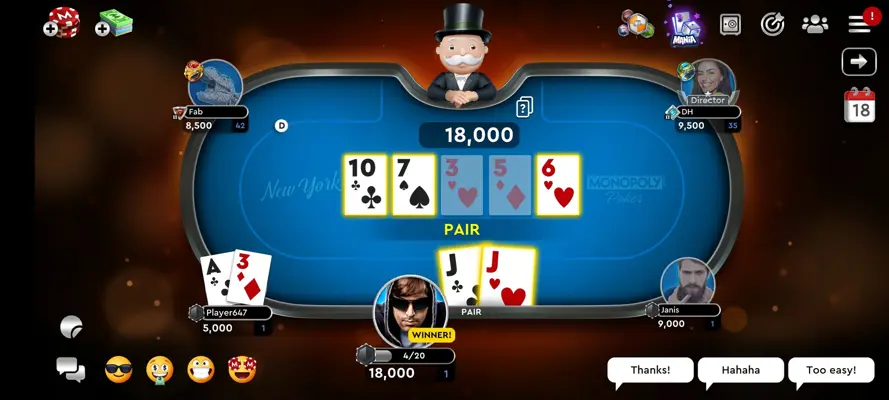 Monopoly Poker android App screenshot 3