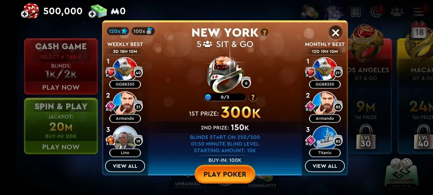 Monopoly Poker android App screenshot 5